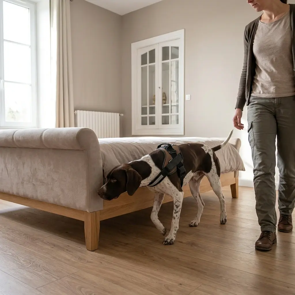 Comment se déroule la détection canine à Pont-Sainte-Marie ?