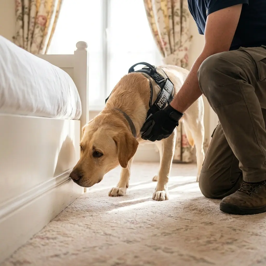 Comment fonctionne la recherche canine sur le terrain ?