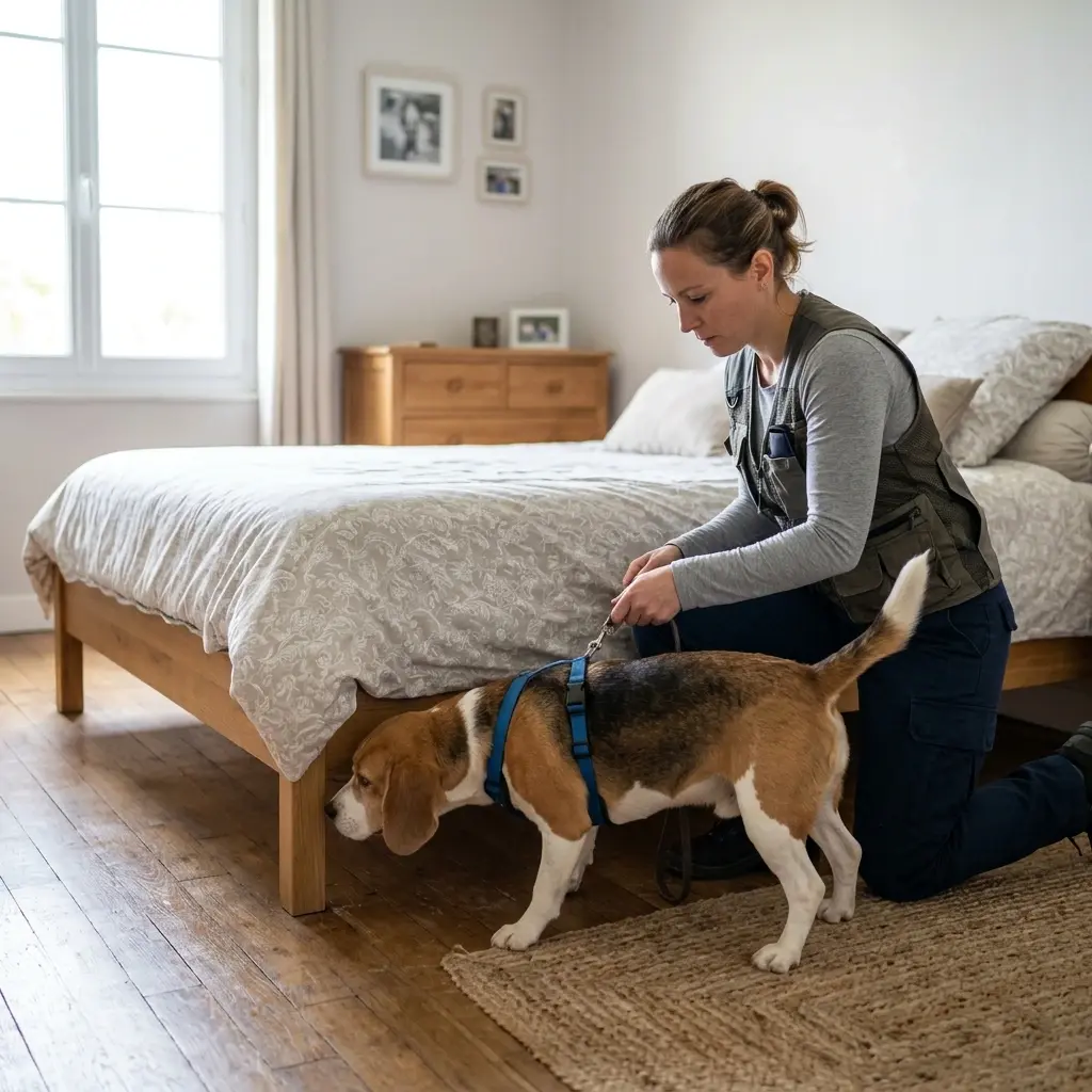 Comment se déroule la détection canine à Saint-Parres-aux-Tertres ?