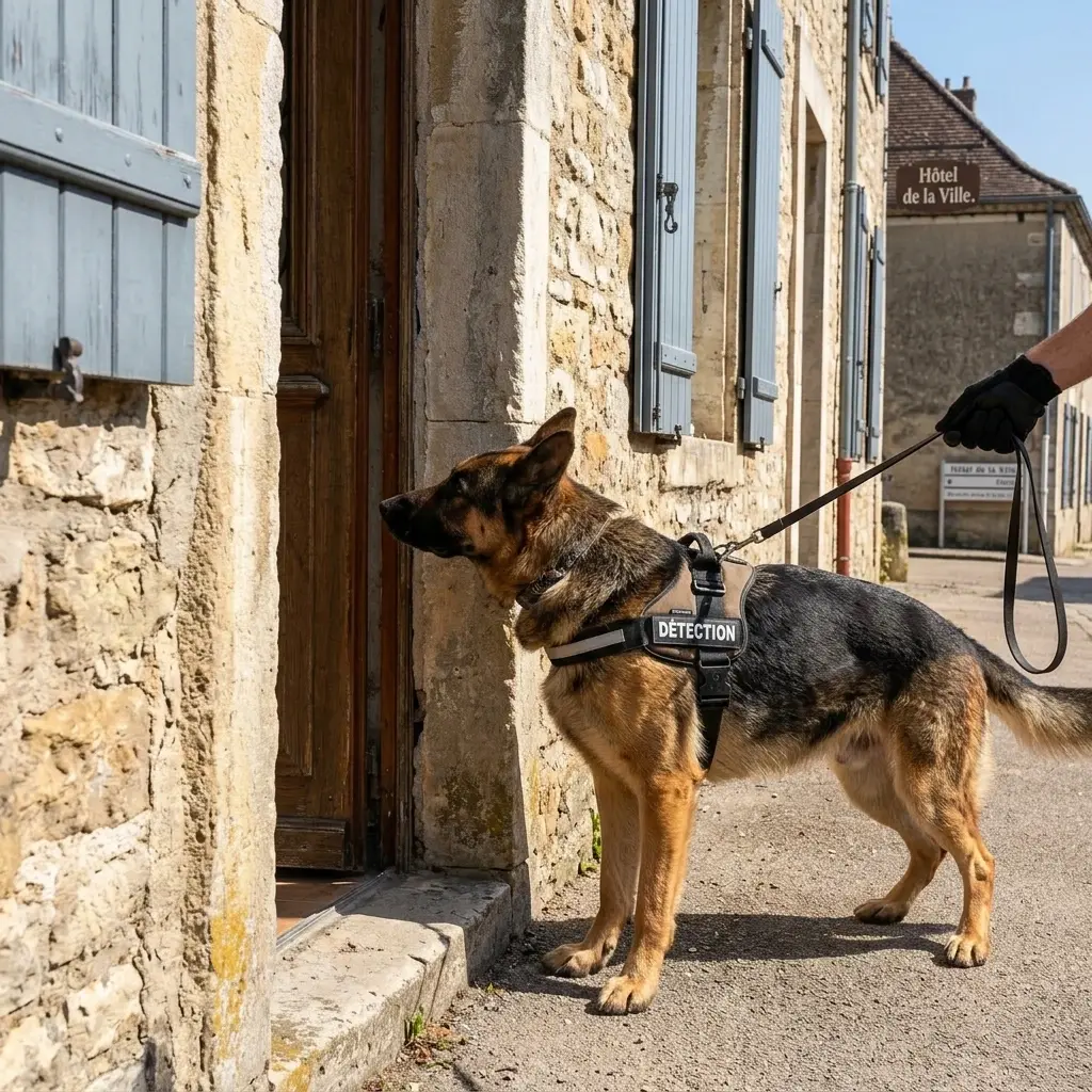 Comment se déroule la détection canine à Brienne-le-Château ?