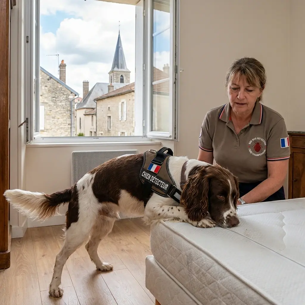 Détection canine punaise de lit Fère-Champenoise (51230)