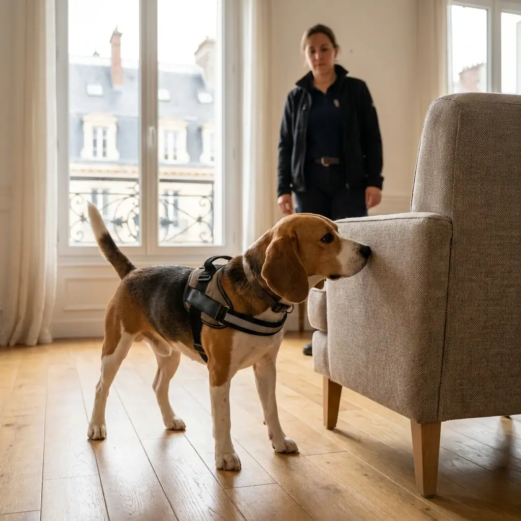 Comment fonctionne la recherche canine sur place
