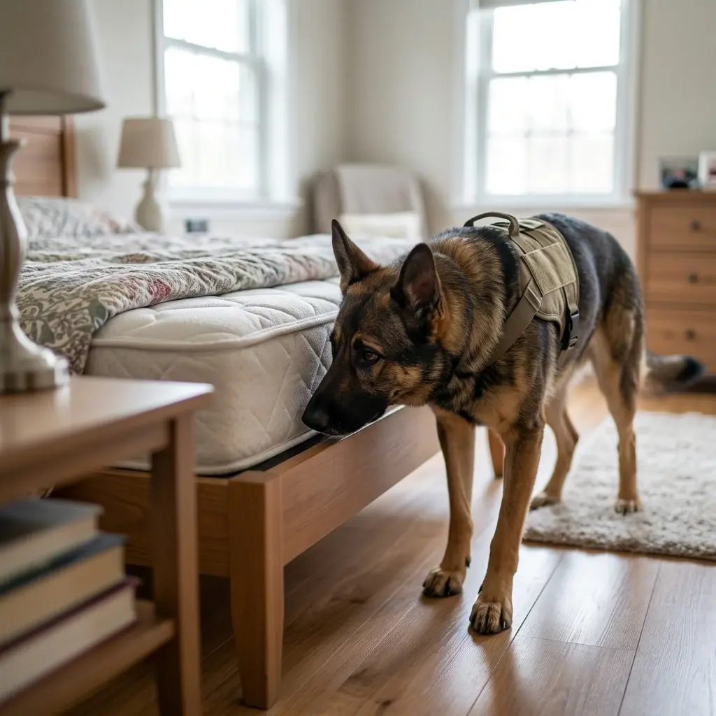 Comment se déroule la recherche canine à Dormans ?