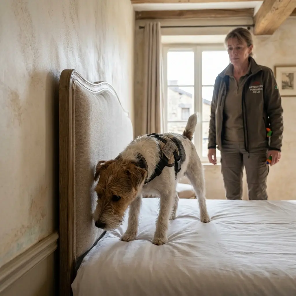 Comment se passe la détection canine sur place ?
