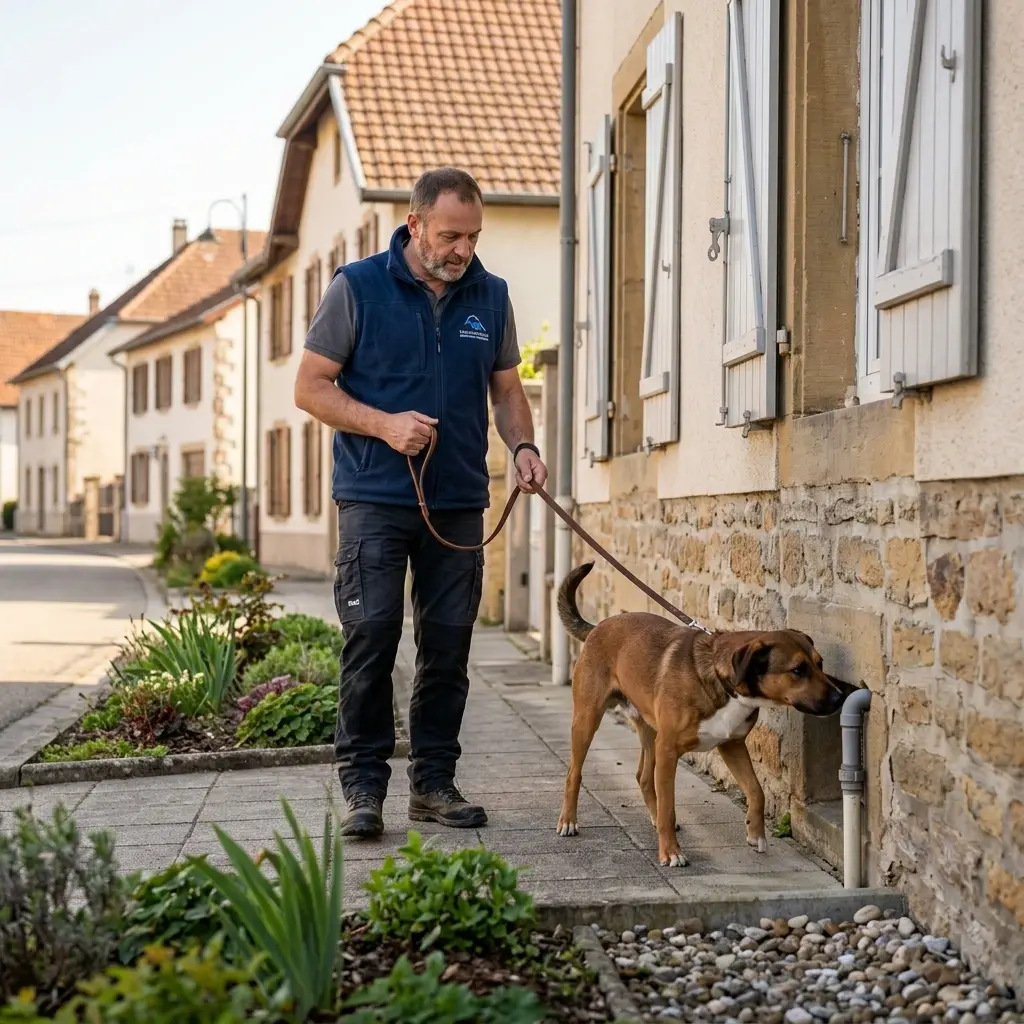 Comment se déroule une détection canine à Dombasle-sur-Meurthe ?