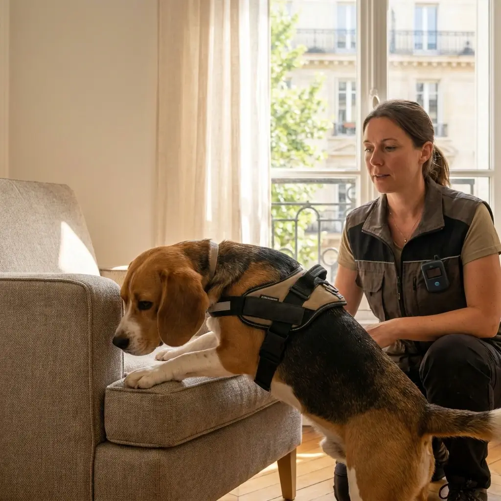 Comment se déroule la détection canine à Jœuf ?