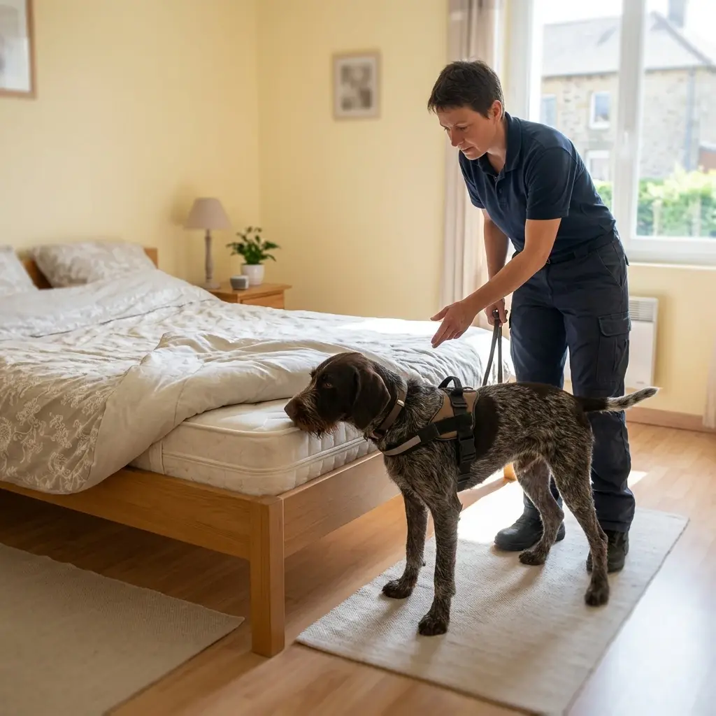 Le déroulement technique de la détection canine