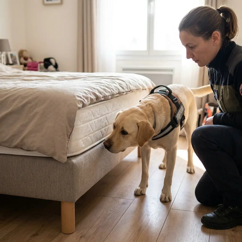 Comment se déroule la détection canine à Longuyon ?