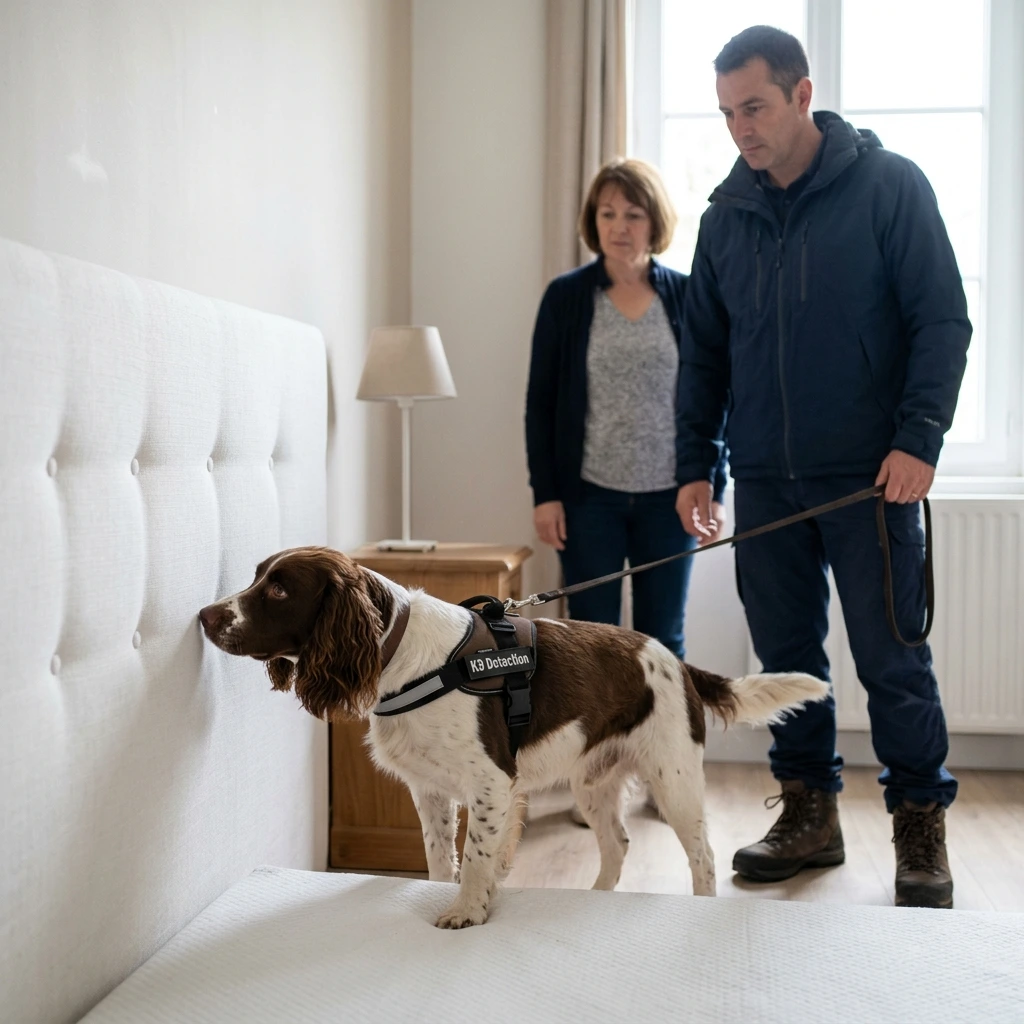 Comment se déroule la détection canine à Pompey ?