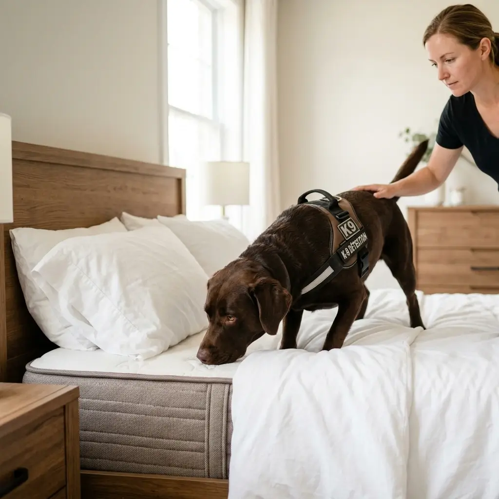 Notre méthode de détection canine sur place