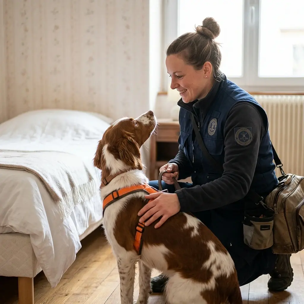 Comment se déroule la détection canine à Damelevières ?
