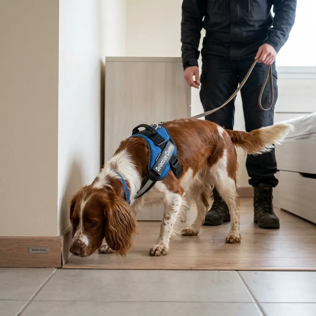 Comment se déroule la détection canine à Réhon ?