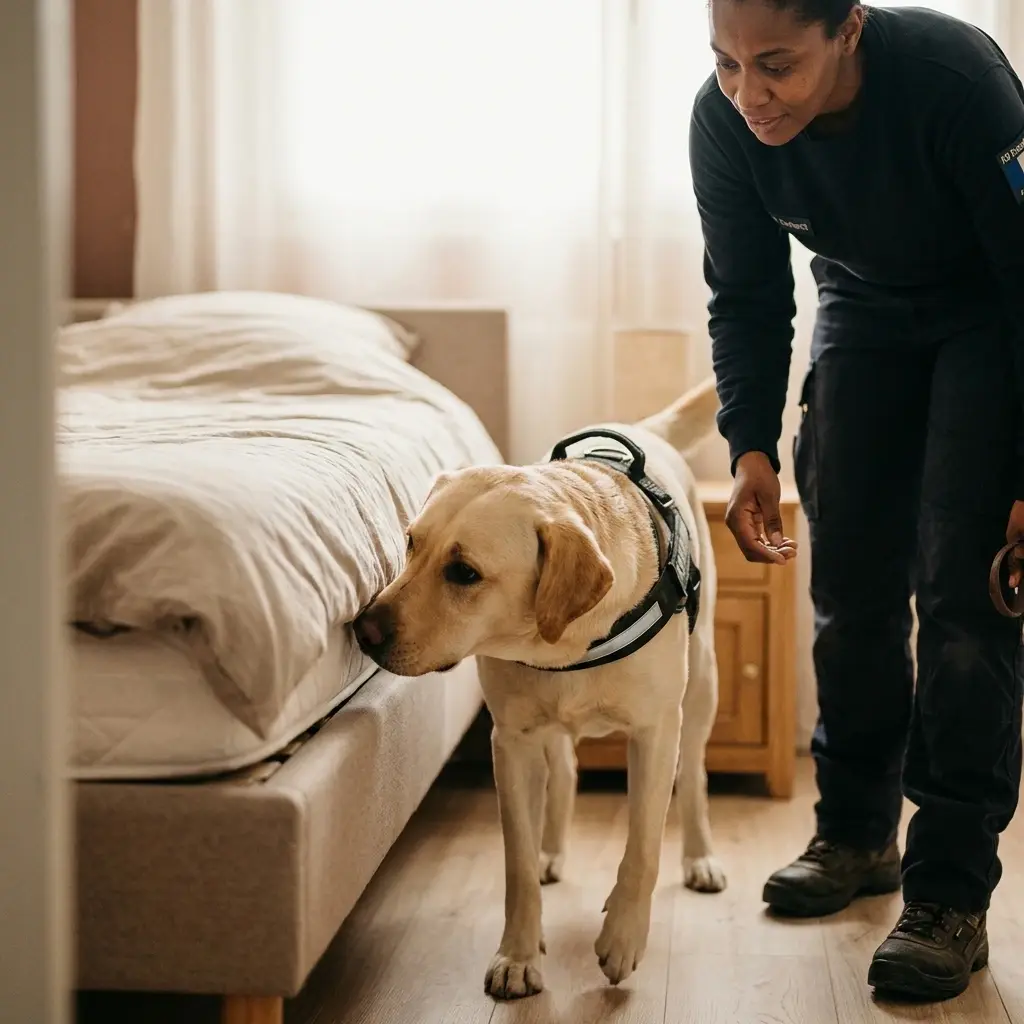 Vous voulez éliminer les punaises de lit grâce à la précision d’un chien détecteur ?