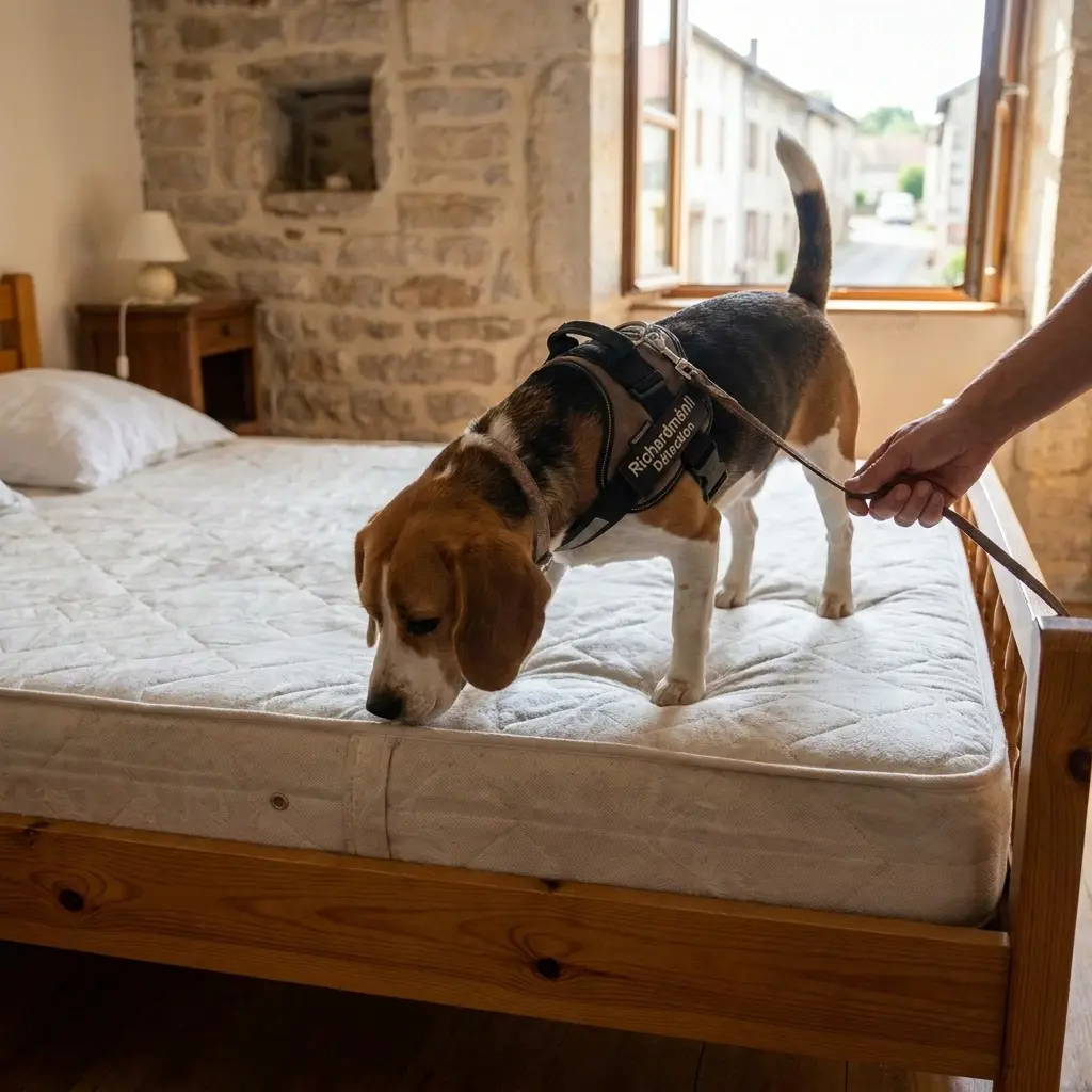 Le fonctionnement de la détection canine sur place