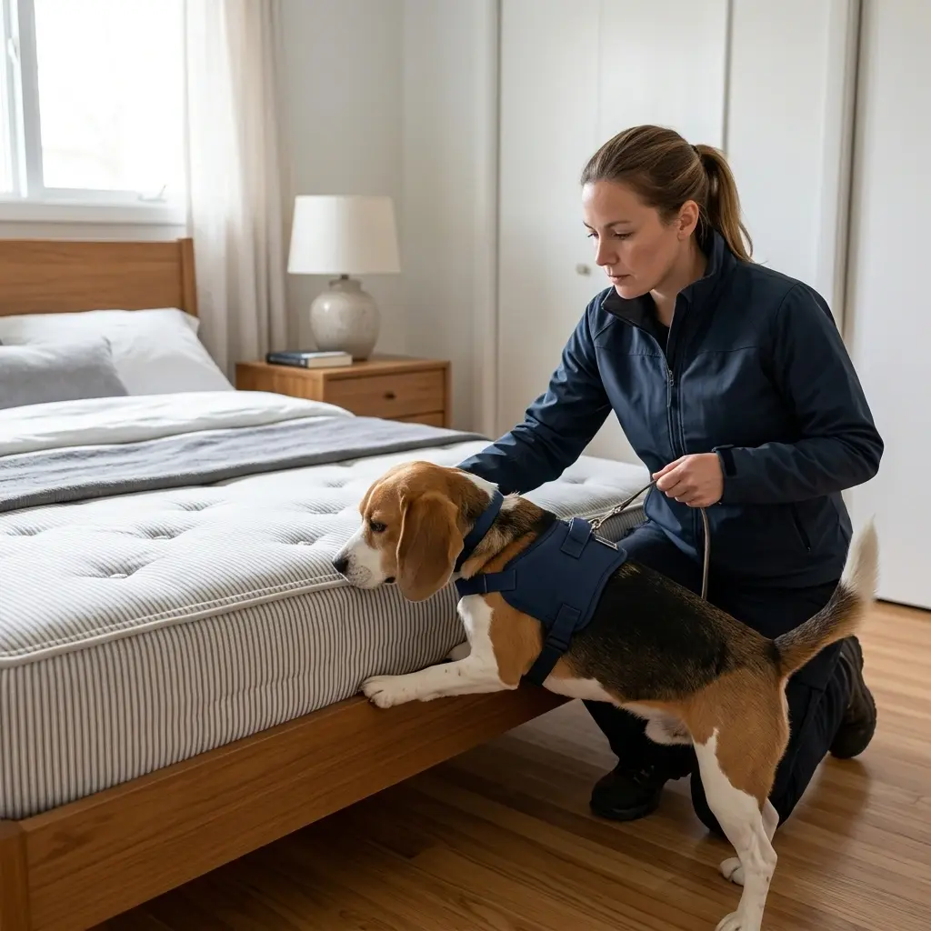 Détection canine punaise de lit Lexy (54720)
