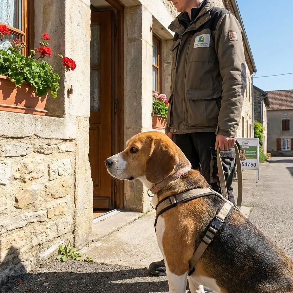 Comment se déroule la détection canine à Trieux ?