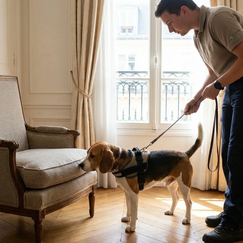 Adopter les bons réflexes avant l'arrivée du chien détecteur
