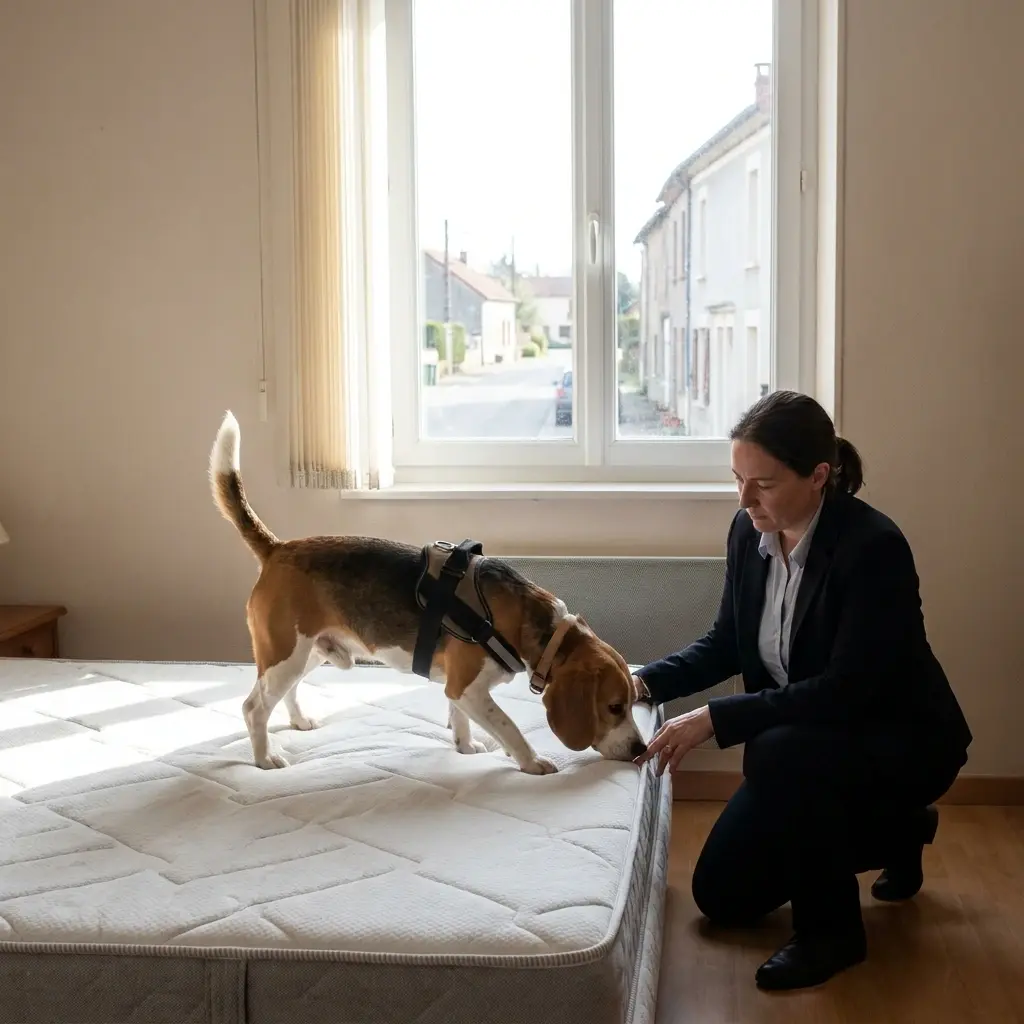 Comment se déroule la détection canine à Haucourt-Moulaine ?