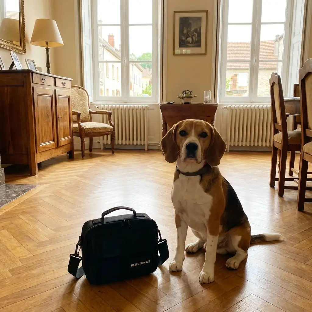 Comment se déroule la détection canine à Belleville-sur-Meuse ?
