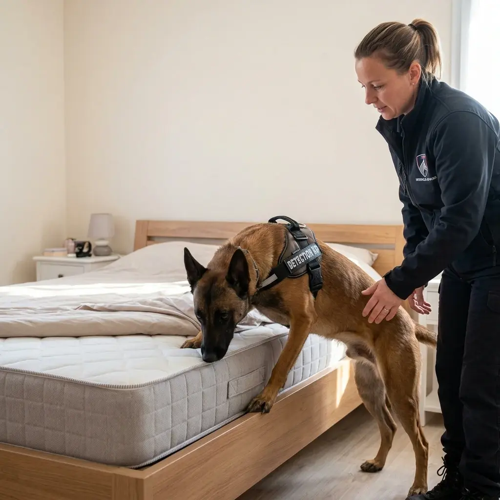 Comment se déroule la détection canine à Thierville-sur-Meuse ?