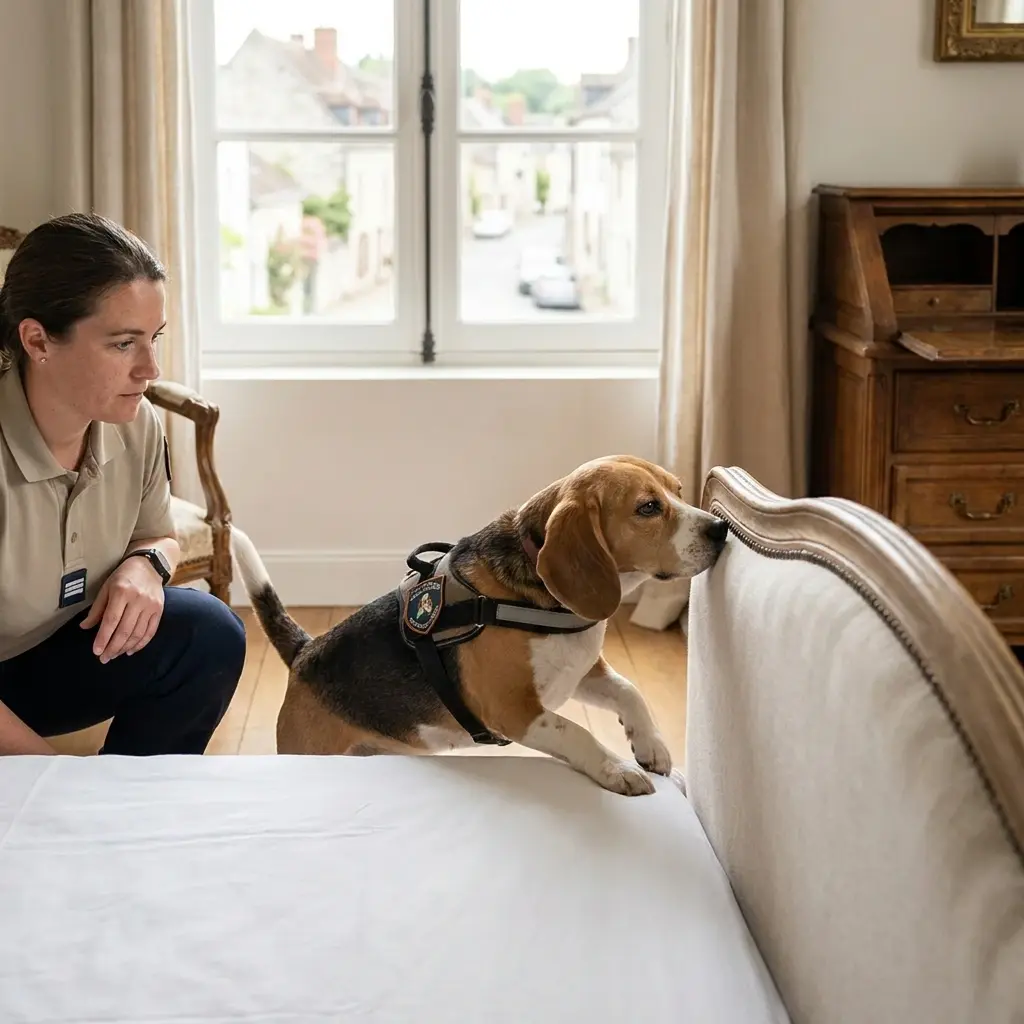 Comment réagir avant l'arrivée du chien renifleur ?