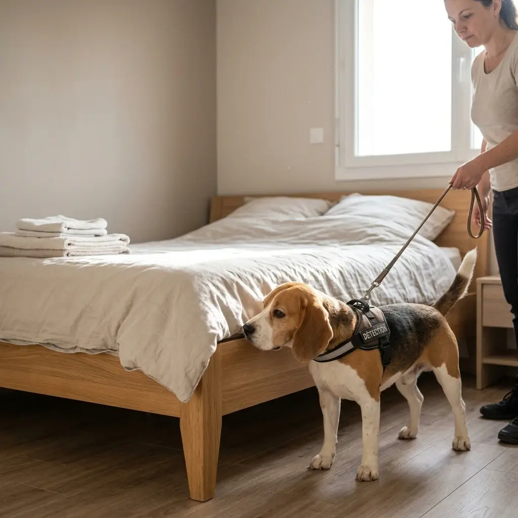 Comment se déroule la détection canine à Sarreguemines ?