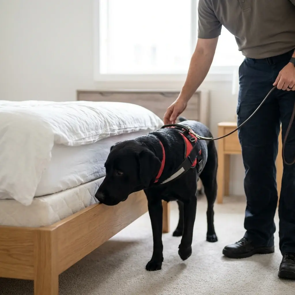 Détection canine punaise de lit Sarreguemines (57200)