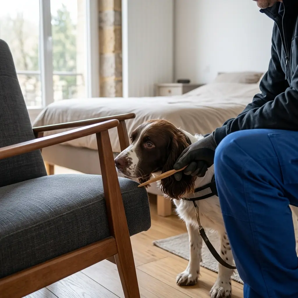 Comment se déroule la détection canine à Bitche ?