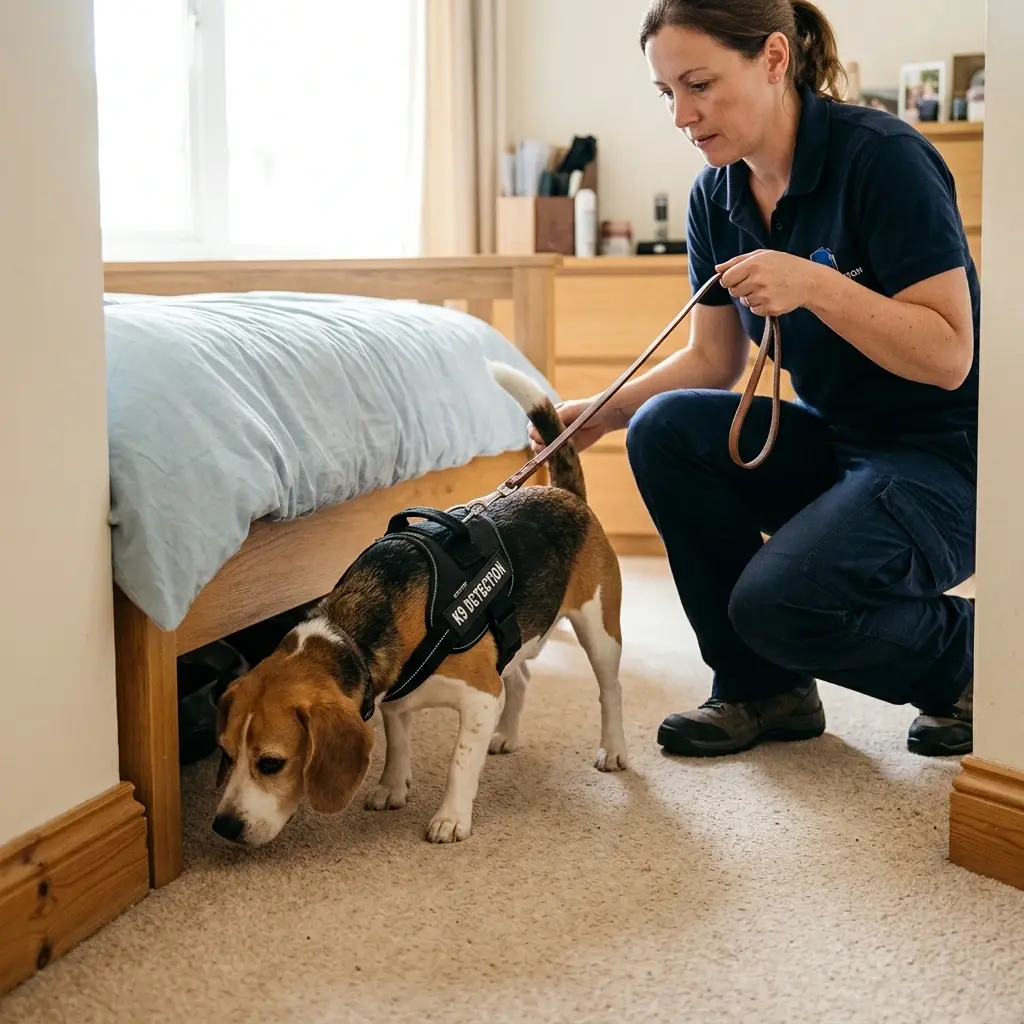 Comment se déroule la détection canine à Nilvange ?