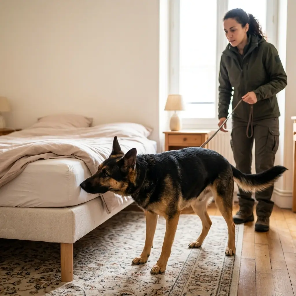 Comment se déroule la détection canine à Bousse ?