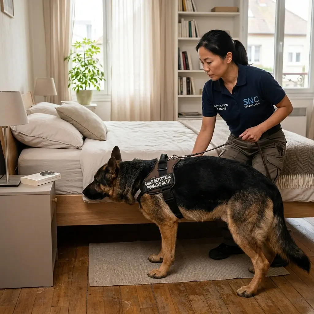 Comment réagir avant l'arrivée du chien expert à Guénange ?