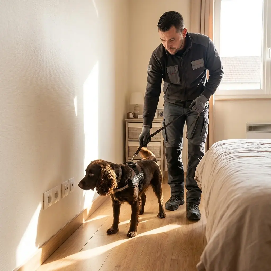 Comment se déroule l'intervention canine à Réding ?