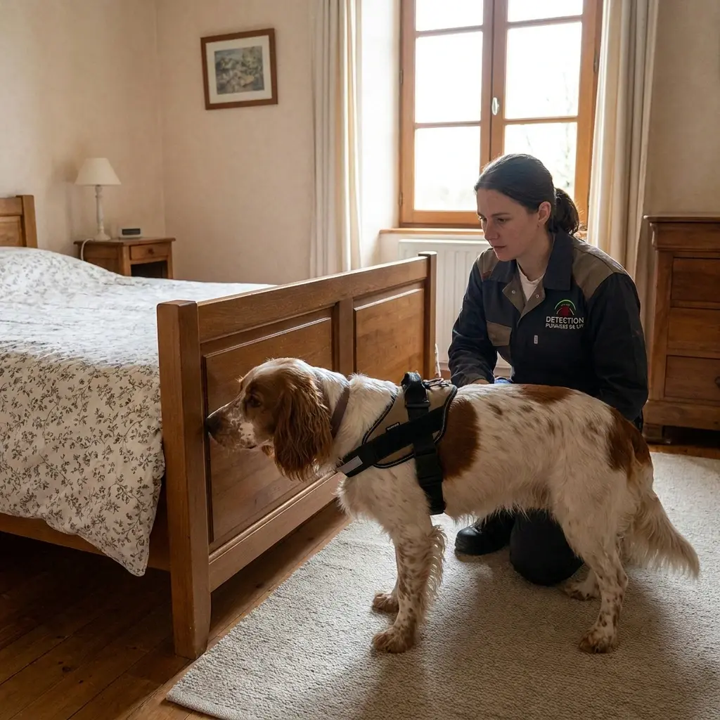 Pourquoi nous choisir à Morsbach pour la détection canine punaise de lit
