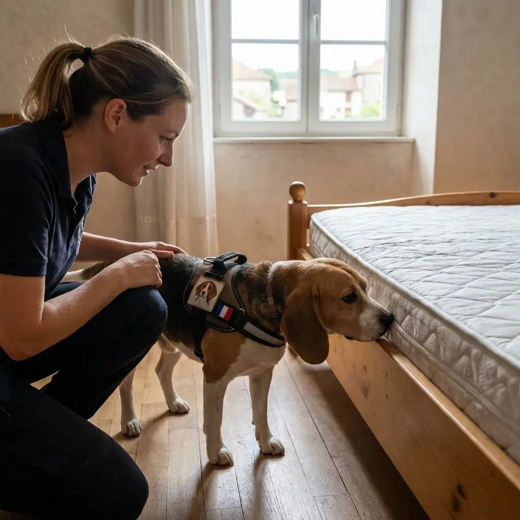 Comment se déroule la détection canine à Corny-sur-Moselle ?