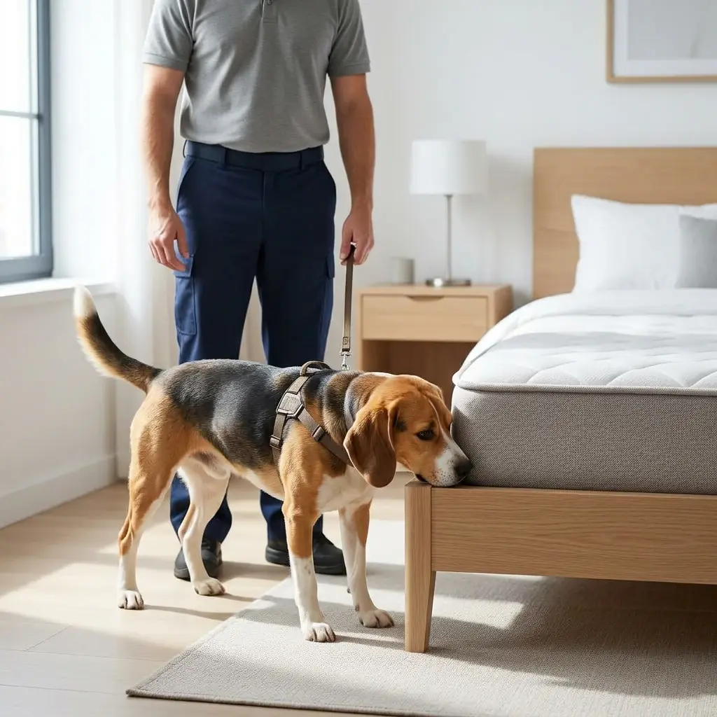 Notre protocole de détection avec chien renifleur