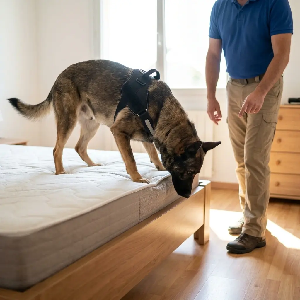 Pourquoi nous choisir pour la détection canine punaise de lit à Kœnigsmacker