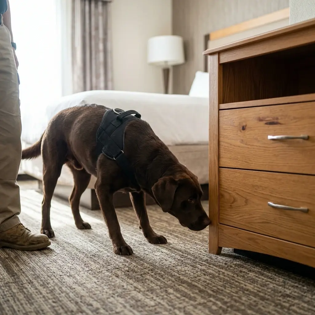 Besoin d'un chien renifleur à Leers ?