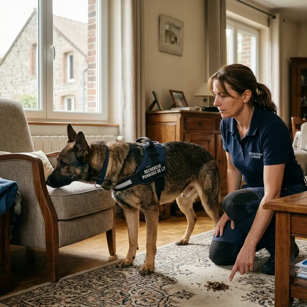 Comment se déroule la détection canine à Pecquencourt ?