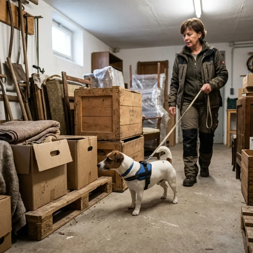 Le processus de détection canine sur site