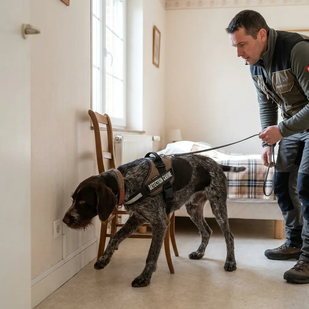 Comment se déroule la détection canine à Sains-du-Nord ?