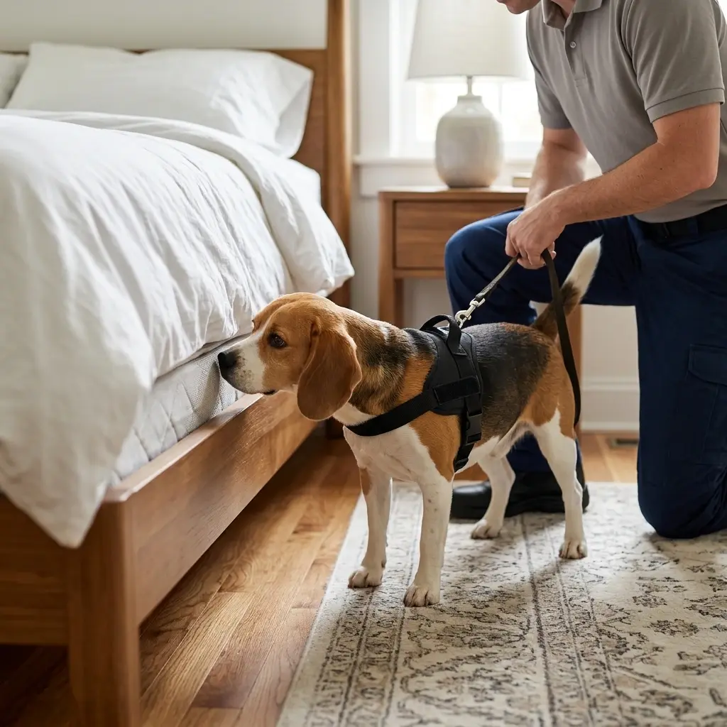 Comment réagir avant l'arrivée du chien détecteur