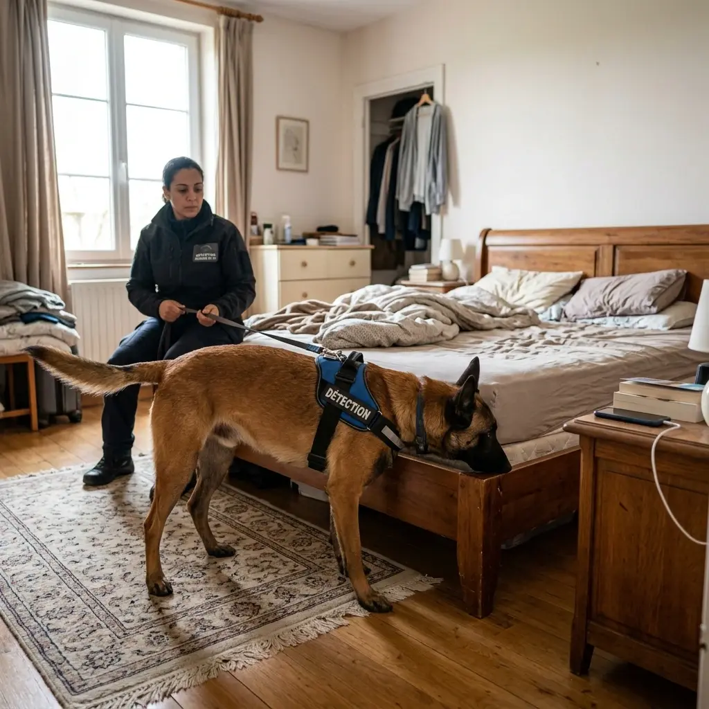 Comment se déroule la détection canine à Recquignies ?