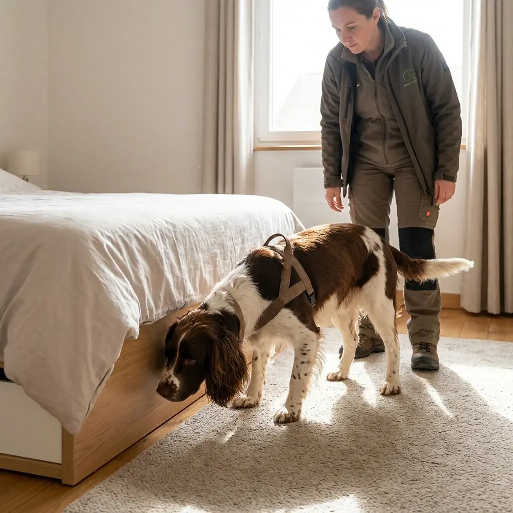Le fonctionnement de la détection canine sur site