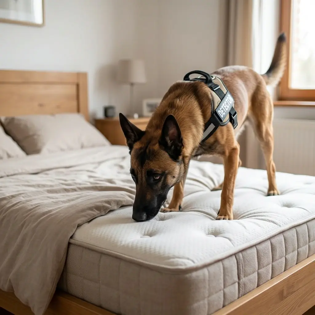 Comment se déroule la détection canine à Godewaersvelde ?