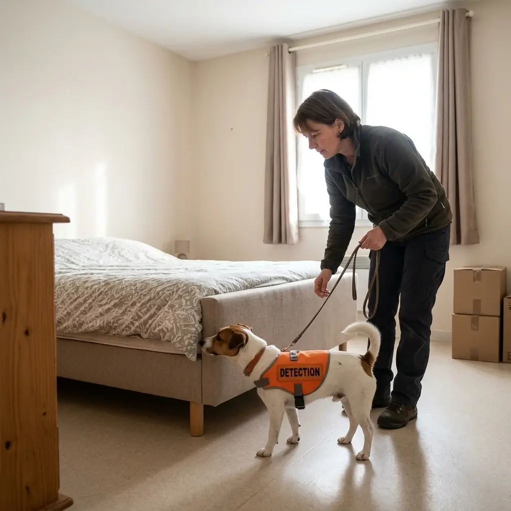 Comment se déroule la détection canine à Méteren ?