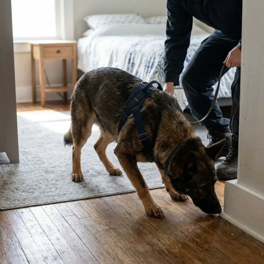 Comment se déroule la détection canine à Lewarde ?
