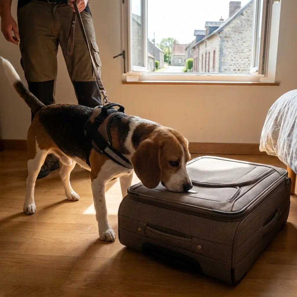 Comment se déroule la détection canine à Beuvry-la-Forêt ?