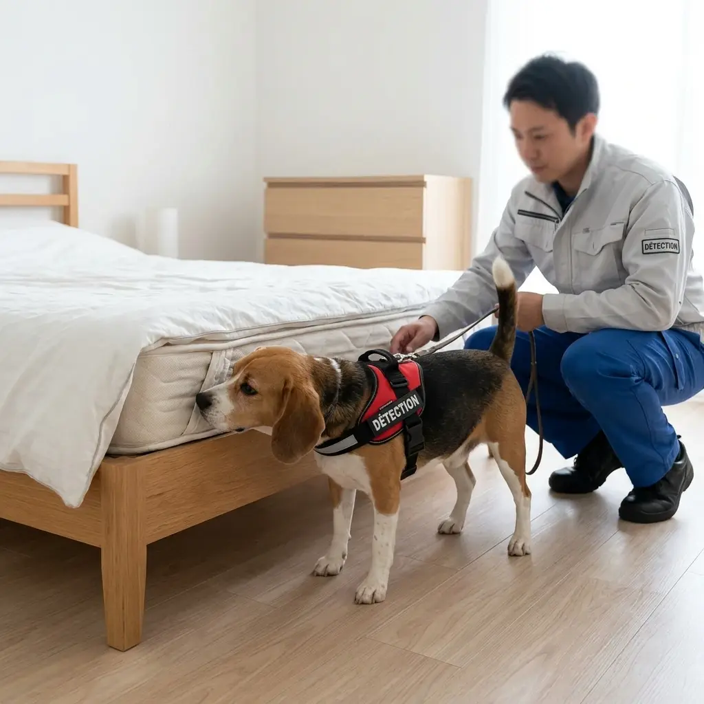 Comment se déroule la détection canine à Landas ?