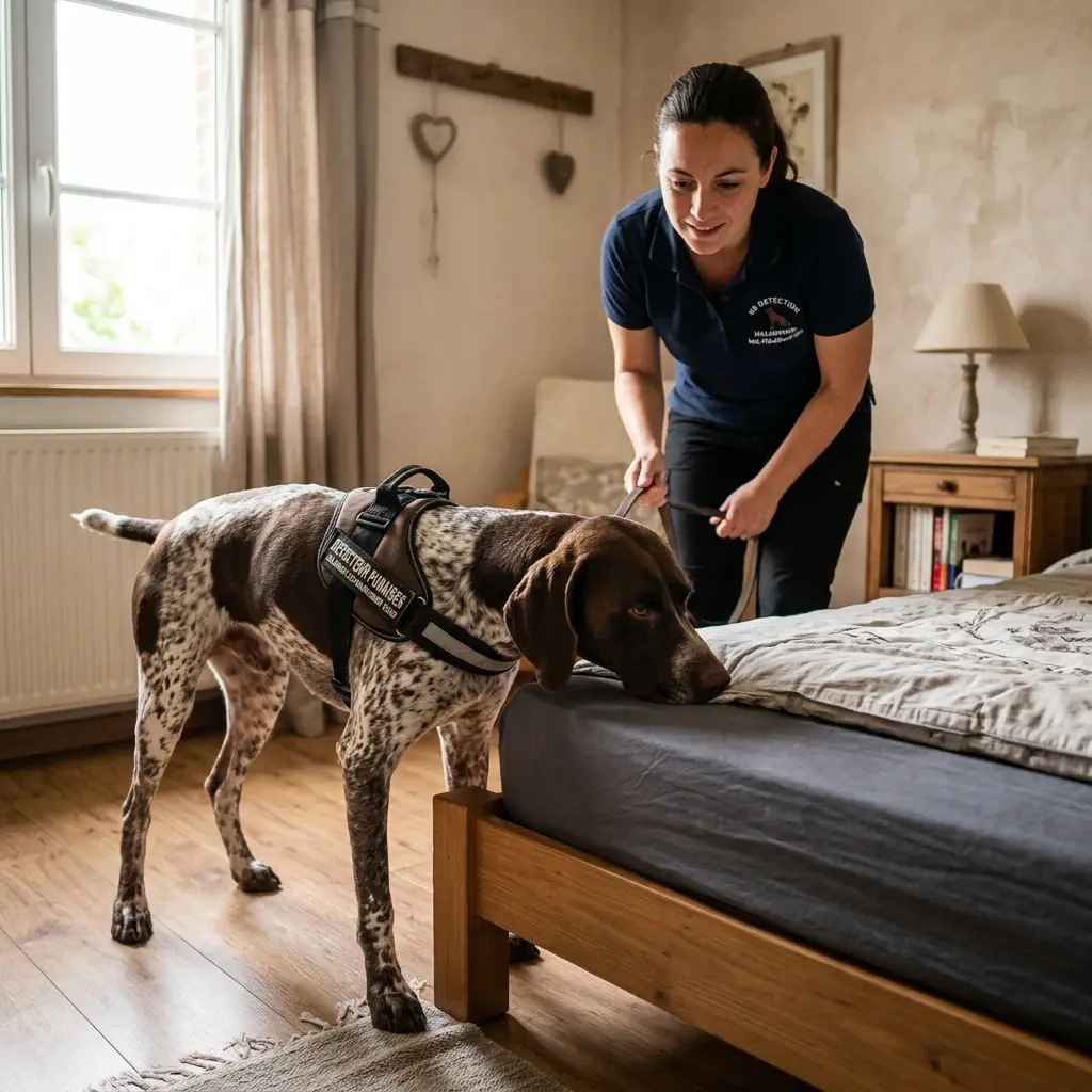 Comment se déroule la détection canine à Hallennes-lez-Haubourdin ?