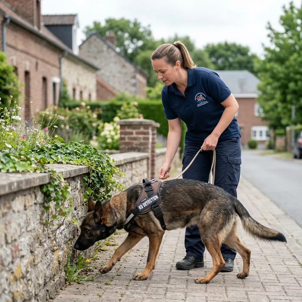 Comment se déroule la détection canine à Avesnelles ?